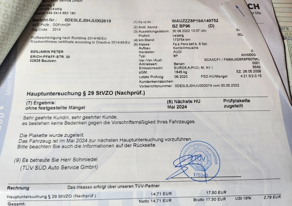 Audi A3 cena 26499 przebieg: 192000, rok produkcji 2009 z Błażowa małe 379